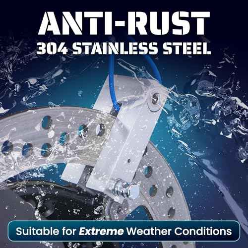 Magmaus¢ç Heavy Duty Anti-Theft Motorcycle Locks - 10mm Pin, 304 Stainless Steel Disc Lock with Reminder Cable | Theft Protection with Ergonomic Design for Motorbike, Scooter, E-Bike