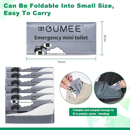 Disposable Urine Bags - 700ML Capacity - 8 Pack