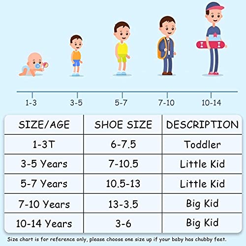 Toddler Boys Crew Socks 10-14 Years, 12 Pairs Multicolor Kids Socks