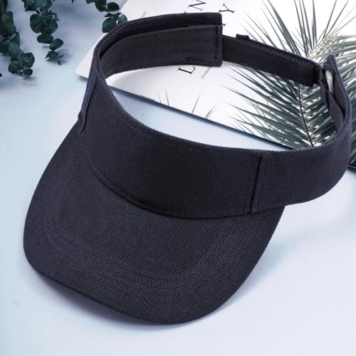 Adjustable Sun Visor Cap for Sports - One Size / Black