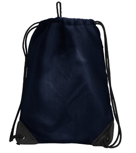 Auburn Tigers Drawstring Backpack - Navy Microfiber & Mesh