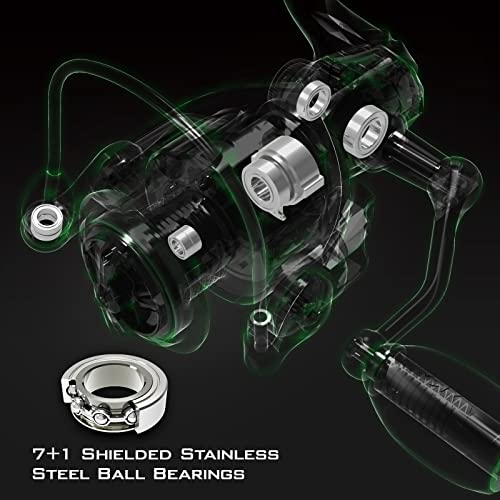 KastKing Spartacus II Stryker Green 2000 Spinning Reel for Saltwater & Freshwater Fishing
