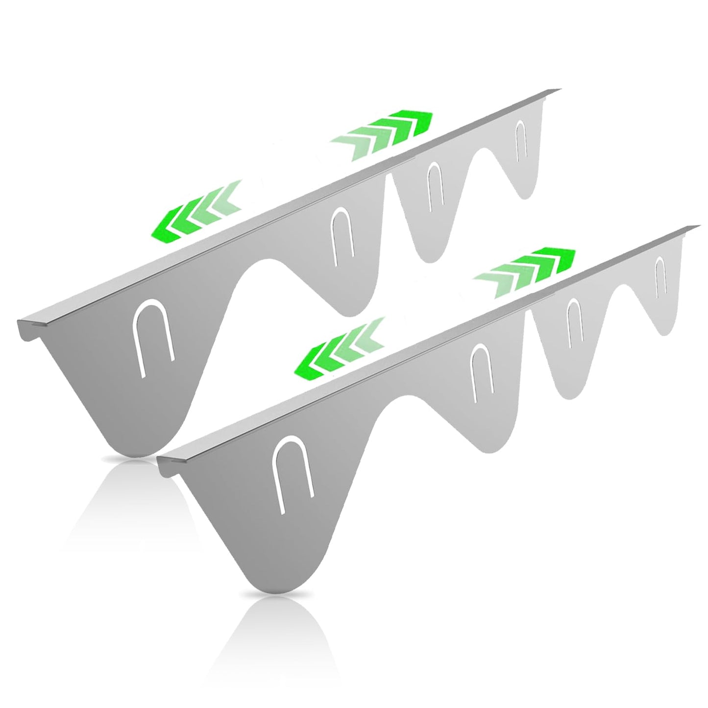 Stainless Steel Stove Gap Covers, Range Oven Gap Filler, Retractable Length 13.8" to 27.5", Counter Gap Guards Heat Resistant and Easy to Clean, 2PCS, Silver