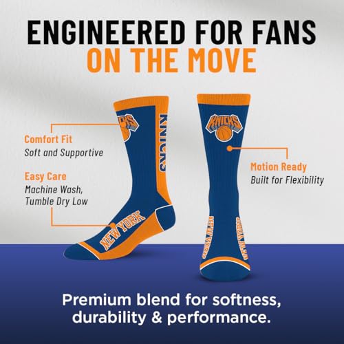 NBA MVP Crew Socks for Kids - New York Knicks - One Size