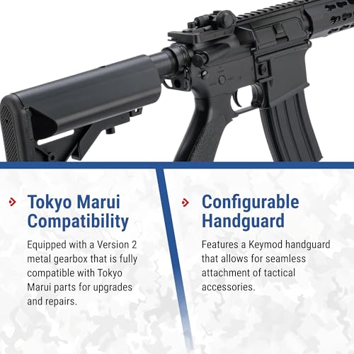 Sport Airsoft M4 Rifle with 10" KeyMod Rail - Black