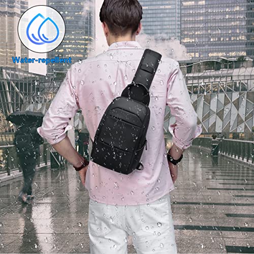Waterproof Men’s Small Crossbody Messenger Bag with Adjustable Strap