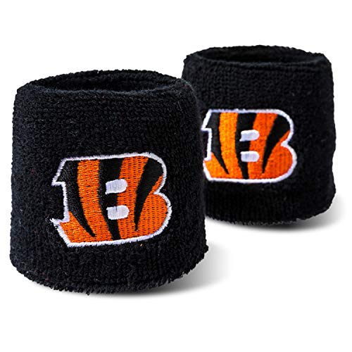 Youth NFL Team Wristbands - Cincinnati Bengals, 2.5-Inch Sweatband Pair