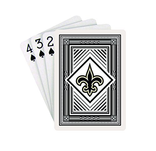 NFL Playing Cards - New Orleans Saints - 2.5" x 3.5" - Black