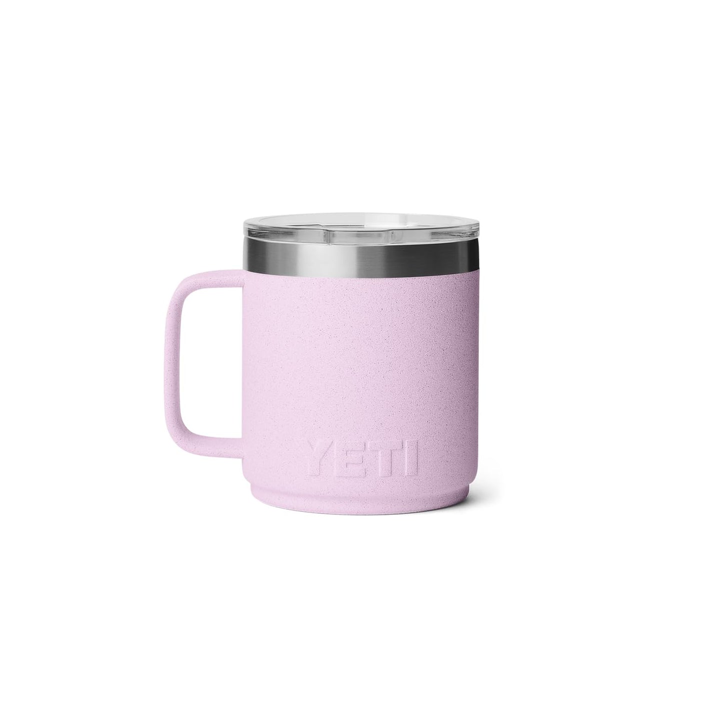 YETI Rambler 10 oz Ceramic Lined Stackable Mug, Vacuum Insulated, Stainless Steel with MagSlider Lid, Cherry Blossom