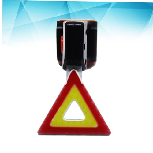 SUPVOX USB Rechargeable Bike Taillight with Triangle Warning Sign Shape 5 Light Modes Led Rear Safety Light Ip63 Waterproof Adjustable Strap for Road Cycling