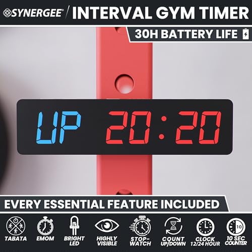 Programmable Magnetic Gym Timer with LED Display - Small