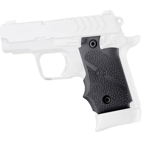 Hogue OverMolded Rubber Grip for Springfield 911 .380, Black - 48080