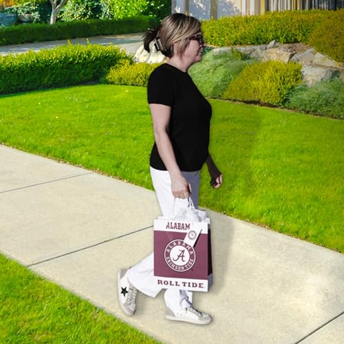 Alabama Crimson Tide Gift Bag - Medium Size with Tissue Paper