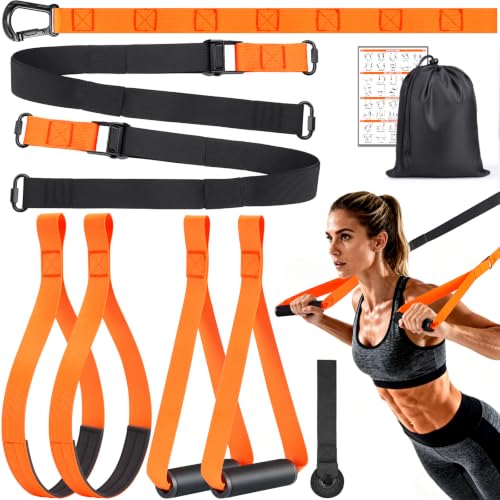 Full-Body Suspension Training Kit with Adjustable Straps & Door Anchor