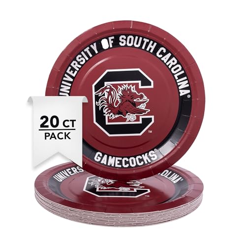 University of South Carolina Paper Plates - 20 Count, 9 Inch
