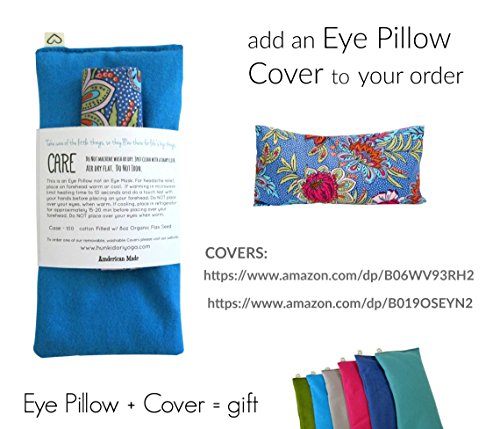 Weighted Cotton Flannel Eye Pillow - Unscented Gray - 8.5 oz Flax Seed