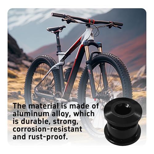 M8 Chainring Bolts - 7075 Aluminum Alloy, Black, 5PCS