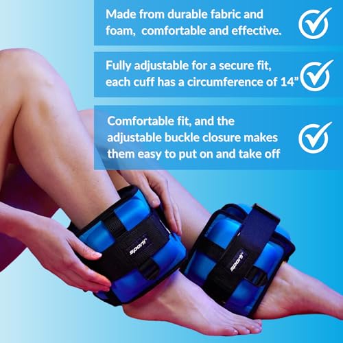Sporti Aqua Cuffs Water Resistance Bands - Black, Water Workout & Swim Training Equipment