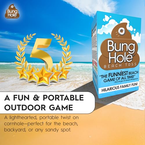 Portable Beach Ring Toss Game Set - Lightweight Outdoor Lawn Game for Beach, Backyard & Travel