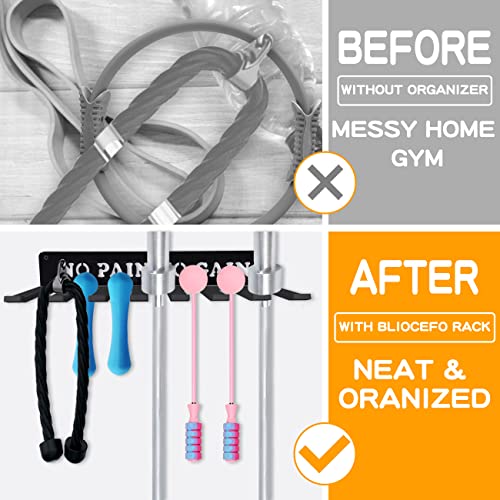 Heavy-Duty Wall-Mounted Gym Rack - NO PAIN NO GAIN Organizer