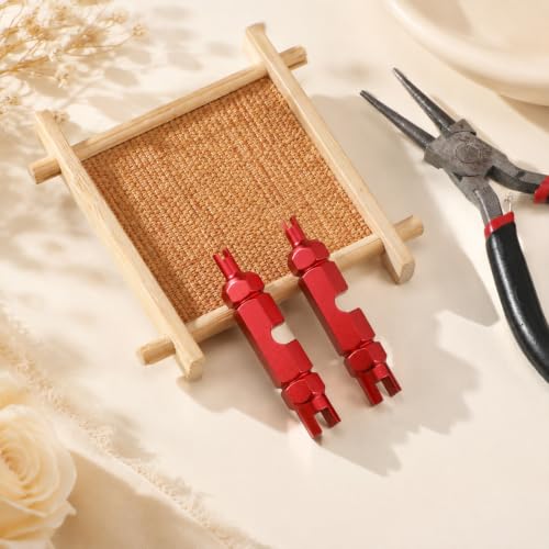 Valve Core Repair Tool Set - 2 Pcs, Red Valve Core Remover