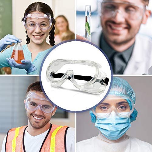 Protective Safety Goggles - Transparent Lightweight Eyewear