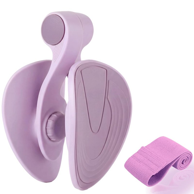 SUSHENJO Inner Thigh Exerciser Resistance Band Set, Pelvic Floor Kegel Trainer, Hip Leg Trainer for Postpartum Recovery Home Gym Equipment