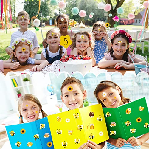 500 Bee Theme Stickers for Kids - Cute Waterproof Decals