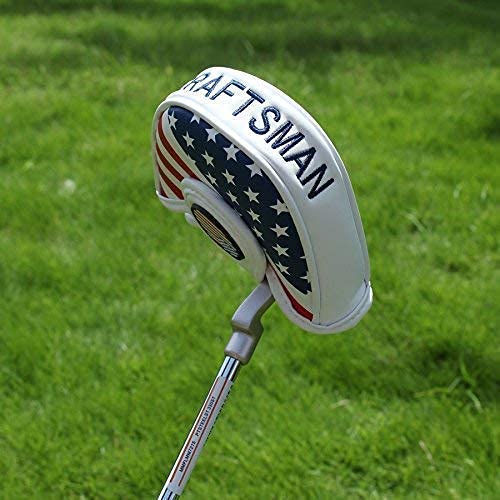 USA Flag Putter Cover for Heel Shaft Mallet - High Quality PU Leather