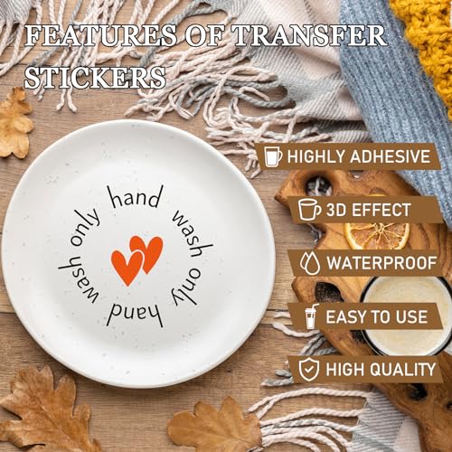 Heart UV DTF Cup Wraps - 8 Colorful Waterproof Stickers for 16 oz Glass Cups
