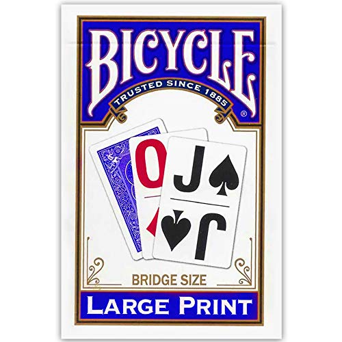 Large Print Playing Cards - Easy-to-Read Bridge Size Deck