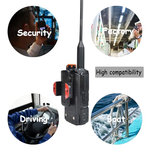 Universal Aluminum Alloy Radio Microphone Holder for CB & Walkie-Talkies