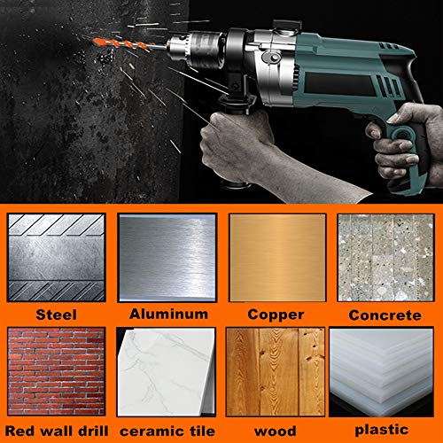 7Pcs Ultimate Drill bits£¬Carbide Drill bit Set, Masonry bit bit with Tungsten Carbide Drill bit, Drilling and Punching Work kit for Ceramic Tile, Concrete, Brick, Glass, Plastic and Wood