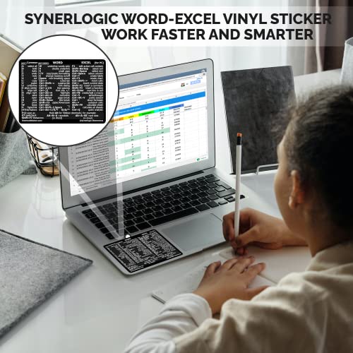 Keyboard Shortcut Sticker for Microsoft Word/Excel - Black