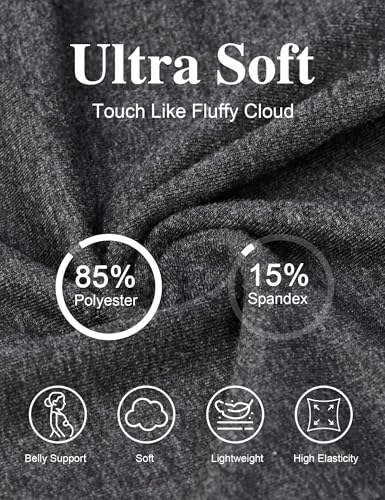 Siimcuzy 3 Pack Maternity Leggings for Women Comfortable Pregnancy Pants