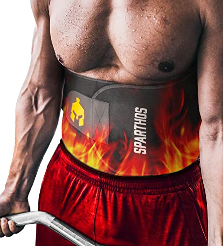 Waist Trainer Sweat Band for Men & Women - XX-Large Midnight Black