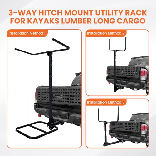 Heavy Duty Kayak Rack for 2 Kayaks up to 12 FT | Adjustable Steel Carrier