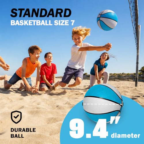 Botabee Size 7 Water Basketball 9.4-inch Diameter for Pool Games Summer Fun