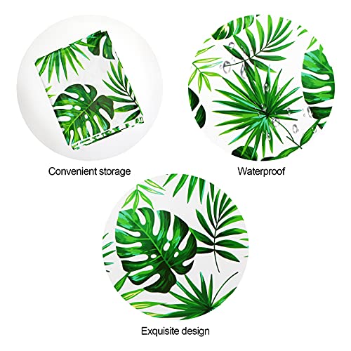 Hawaii Palm Leaves Tablecloths - 3 Pack Disposable Luau Covers