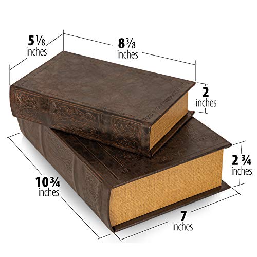 GFBOOK2 2 Piece Faux Book Safe Set