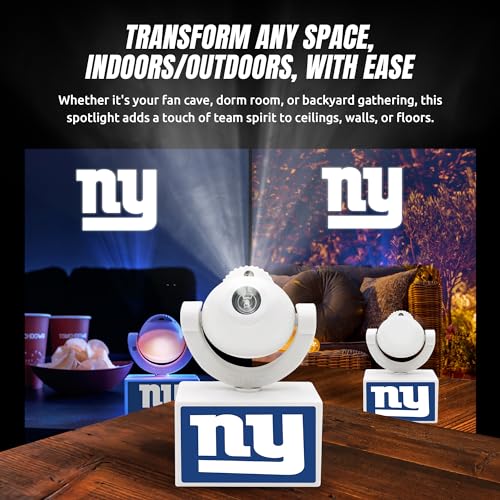 New York Giants LED Mini Spotlight Projector - 6 Team Logos
