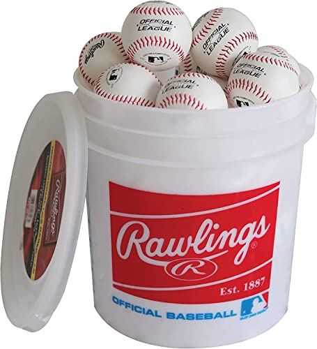 Youth Practice Baseballs in Bucket - 24 Count R8U/OLB3