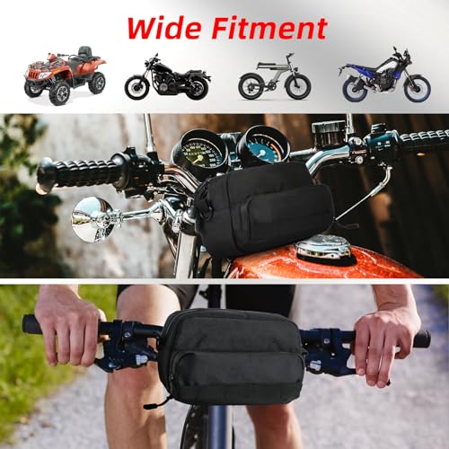 Universal Motorcycle Handlebar Bag Waterproof Storage for Bikes & ATV