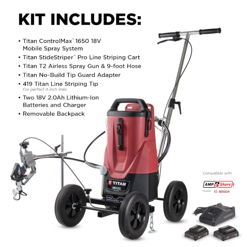 Battery Powered Airless Line Striper Kit with HEA Technology
