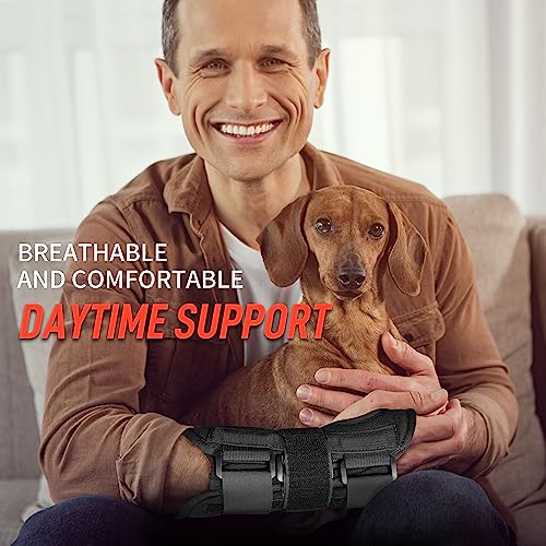 Adjustable Carpal Tunnel Wrist Brace with Metal Splint – Right Hand Support for Pain Relief