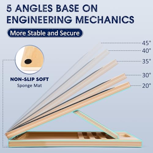 Portable Wooden Slant Board for Stretching & Recovery