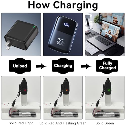 11.1V Rechargeable Battery for Gel Blasters - 2000mAh Pack with Charger