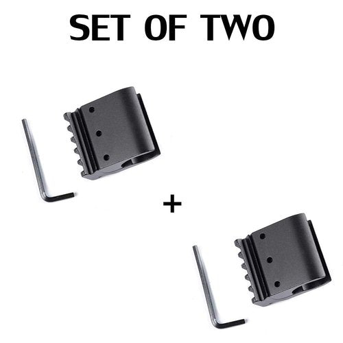 360 Tactical Universal 21mm Weaver Picatinny Rail Base Adapter Converter Barrel Scope Mount Heavy Duty Scope Mount (2-Pack Black)