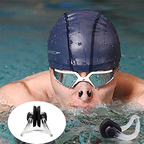 Swimming Nose Clips - 10 Pack Soft Silicone Nose Plugs for Kids and Adults