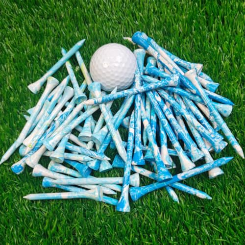 MYKUJA Wood Golf Tees 3-1/4, 2-3/4 inch 100 Pack, Highly Bright